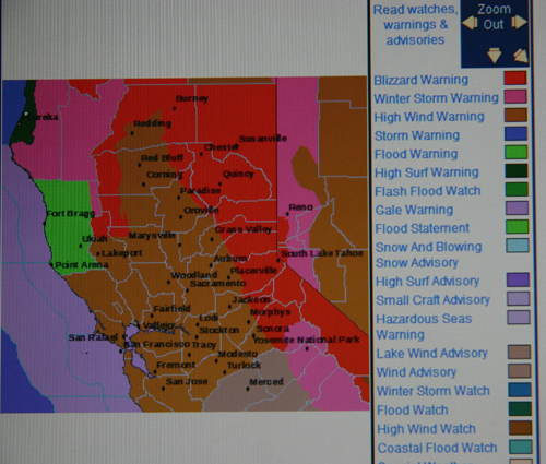 Nugget #128 A Blizzard warning computer screen Nugget #128 A Blizzard warning computer screen